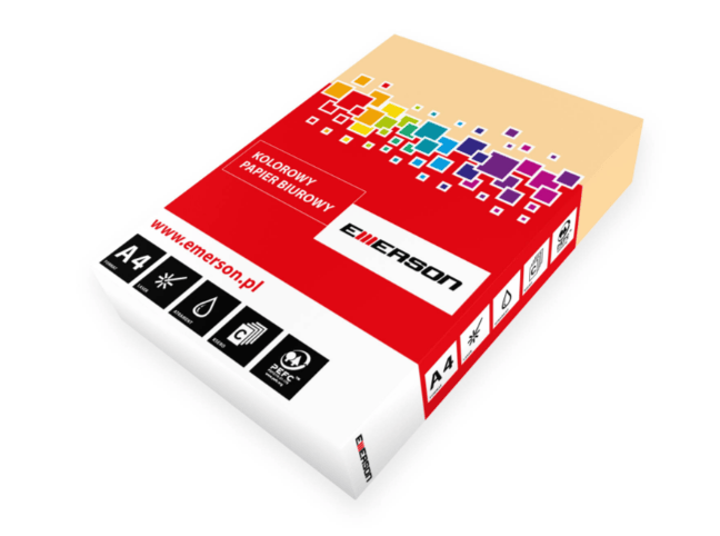 Papier kolorowy - Emerson - beżowy A4 500'