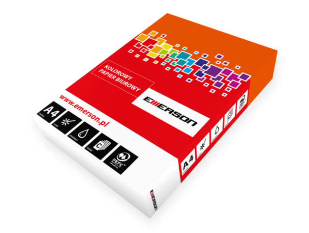 Papier kolorowy - Emerson - brzoskwiniowy A4 500'