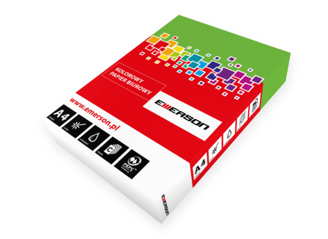 Papier kolorowy - Emerson - zielony ciemny A4 500'