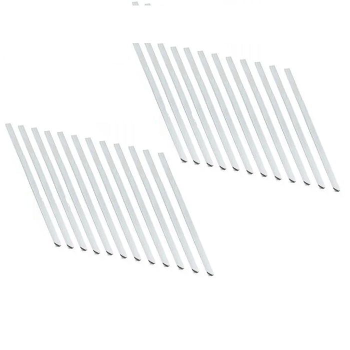 LISTWY WSUWANE DO BINDOWANIA oprawa dokumentów - 25 sztuk - BIAŁE - 3 mm