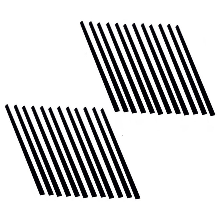 LISTWY WSUWANE DO BINDOWANIA oprawa dokumentów - 25 sztuk - CZARNE - 6 mm