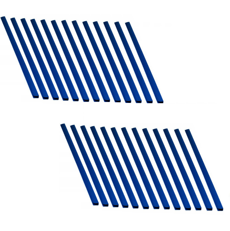 LISTWY WSUWANE DO BINDOWANIA oprawa dokumentów - 25 sztuk - NIEBIESKIE - 3 mm