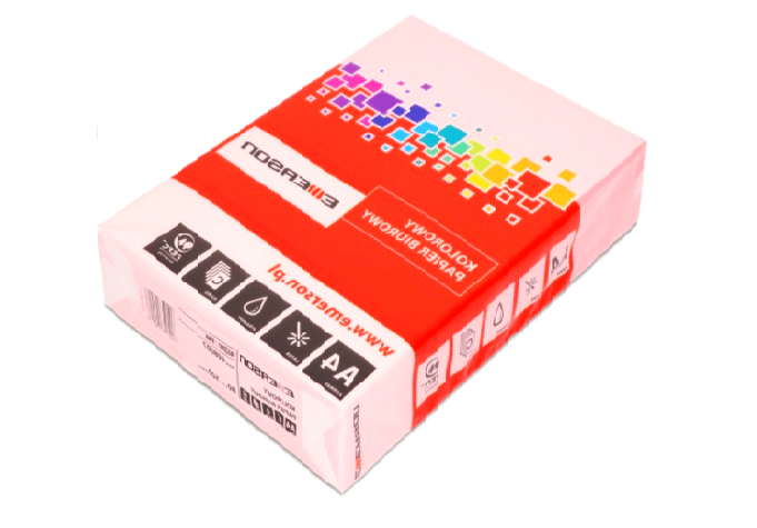 Papier kolorowy - Emerson - różowy A4 500'